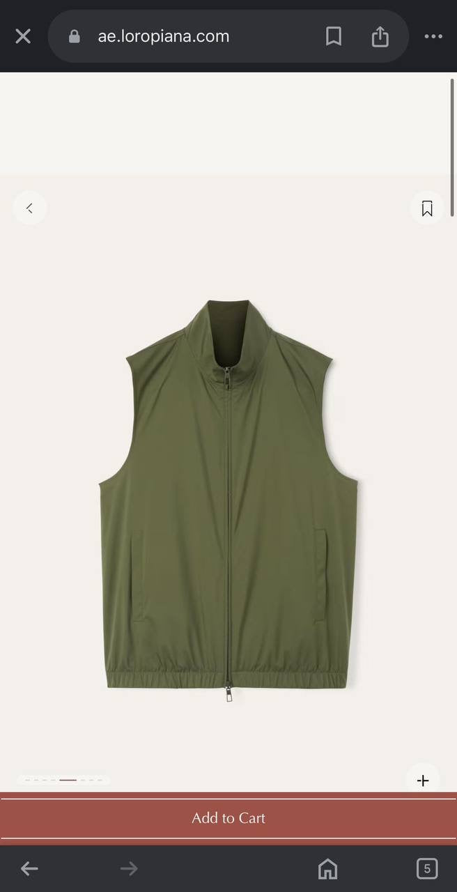 Loro Piana Reversible Vest 5 colors