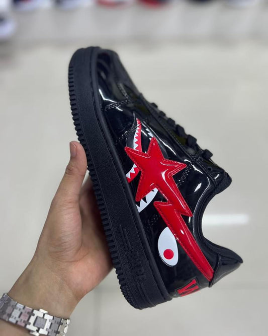 Air Force X Bapesta Black Shark