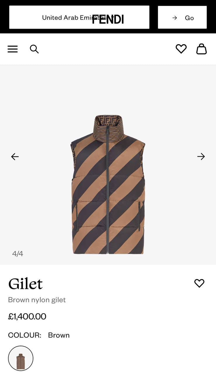 Fendi Reversible Vest