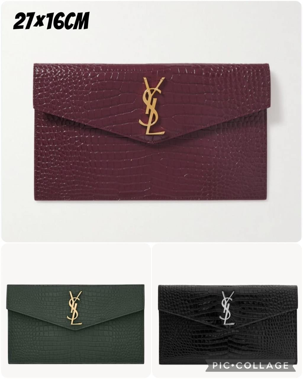 YSL Clutch 3 colors