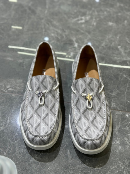 Dior Grey Loafers