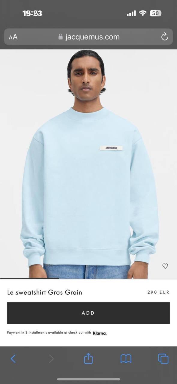 Jacquemus Sweatshirt 5 colors