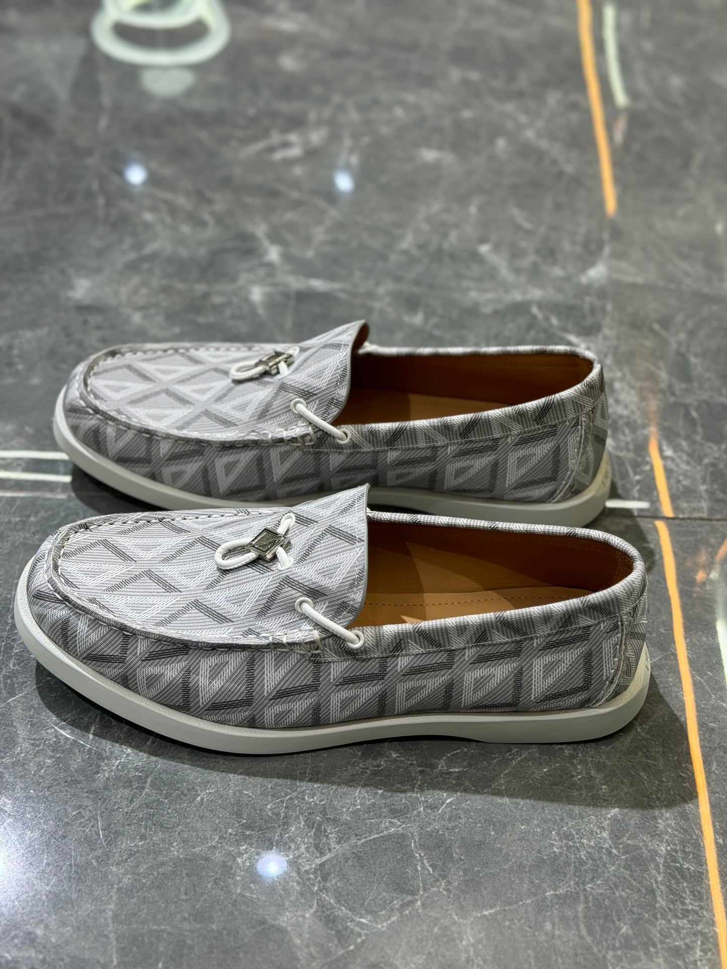 Dior Grey Loafers