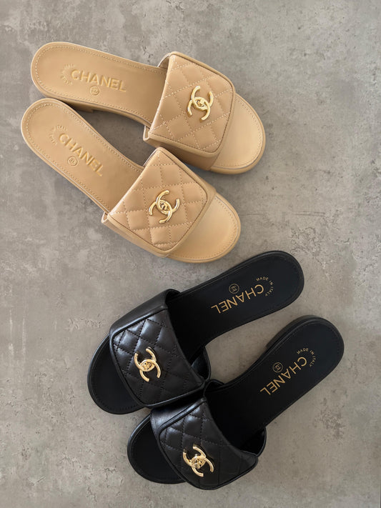 Chanel Slippers 2 colors