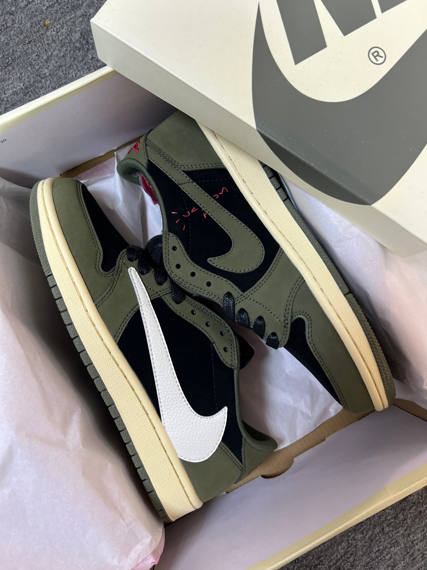 Travis Scott x Air Jordan 1 Low OG “BLACK OLIVE”