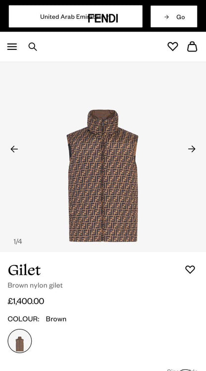 Fendi Reversible Vest