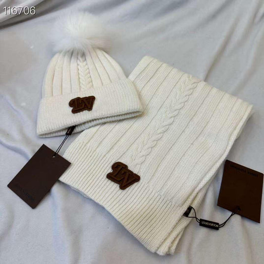 Louis Vuitton Beanie Set 3 Colors