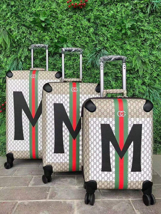 Gucci Trolly Suitcase Set